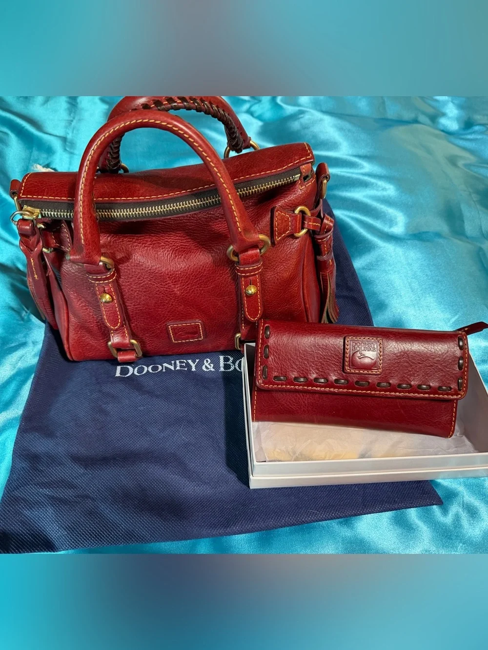 Dooney & Bourke Florentine Micro Satchel in Bordeaux